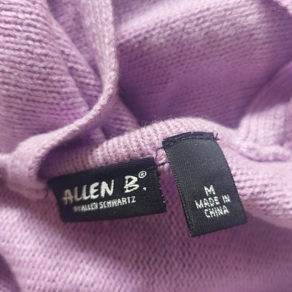 Allen B. By Allen Schwartz Women's Lavender Sweater Short Sleeve Size Medium - Picture 7 of 12